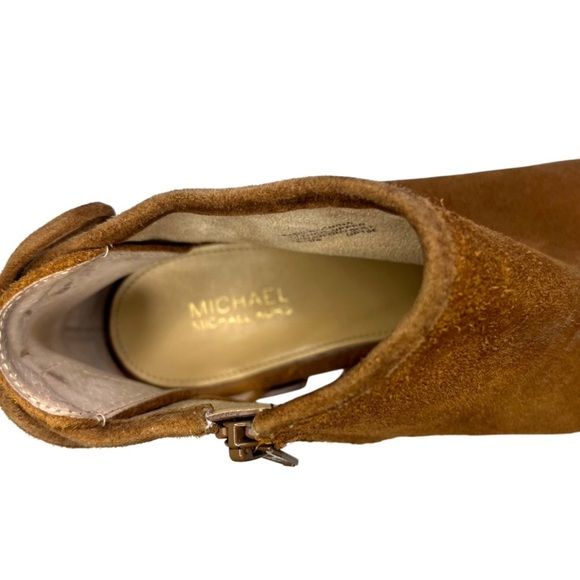 Michael Kors Jennings Chestnut Suede Tassel Cowgirl Booties Size 7 - Picture 4 of 12